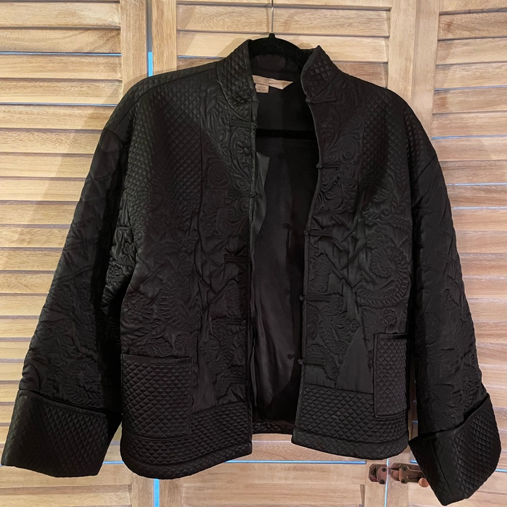 Vintage Victoria’s Secret black silk Asian jacket